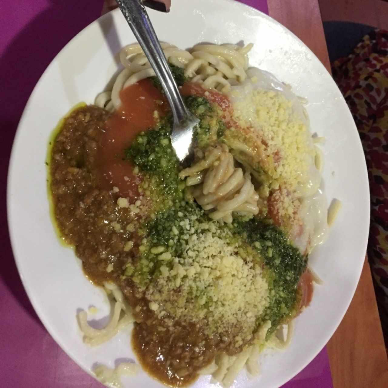 Pasta a la rica.