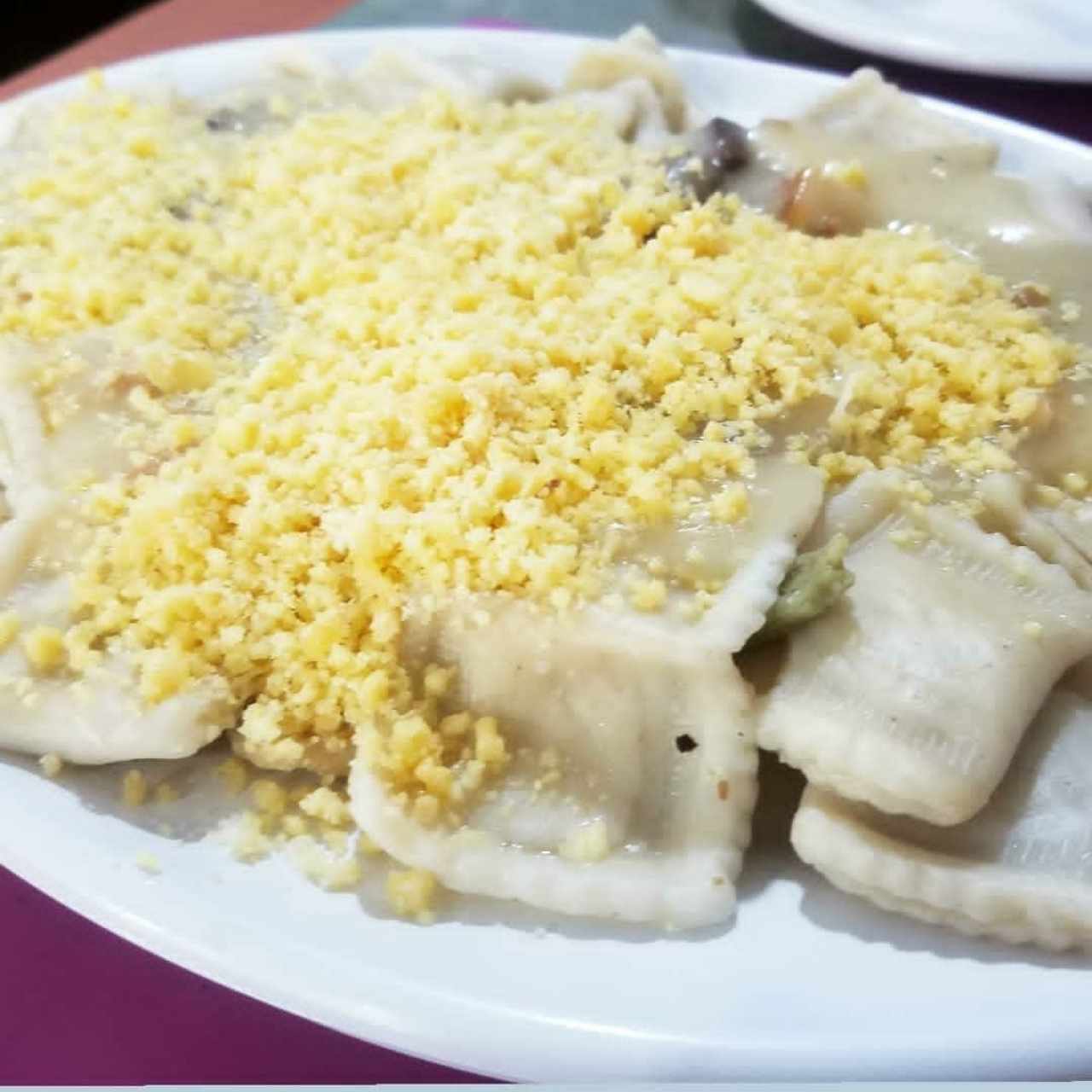 raviolis a la carbonara
