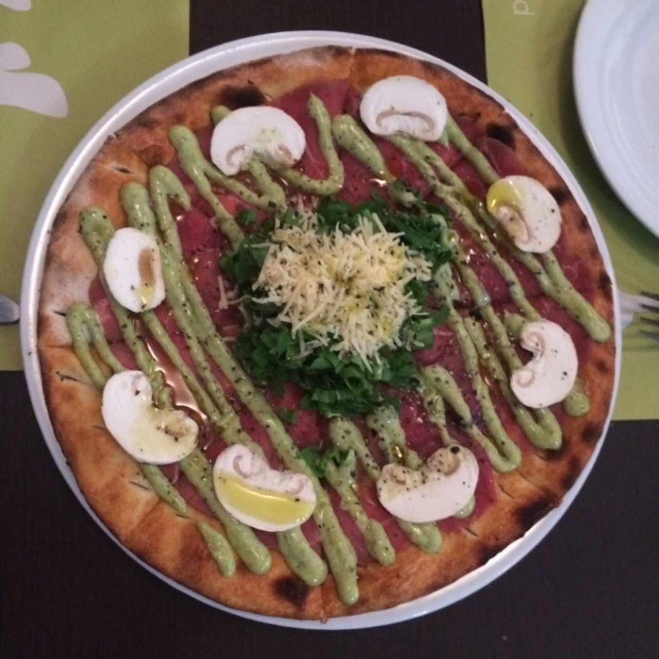 Focaccia Carpaccio de Res
