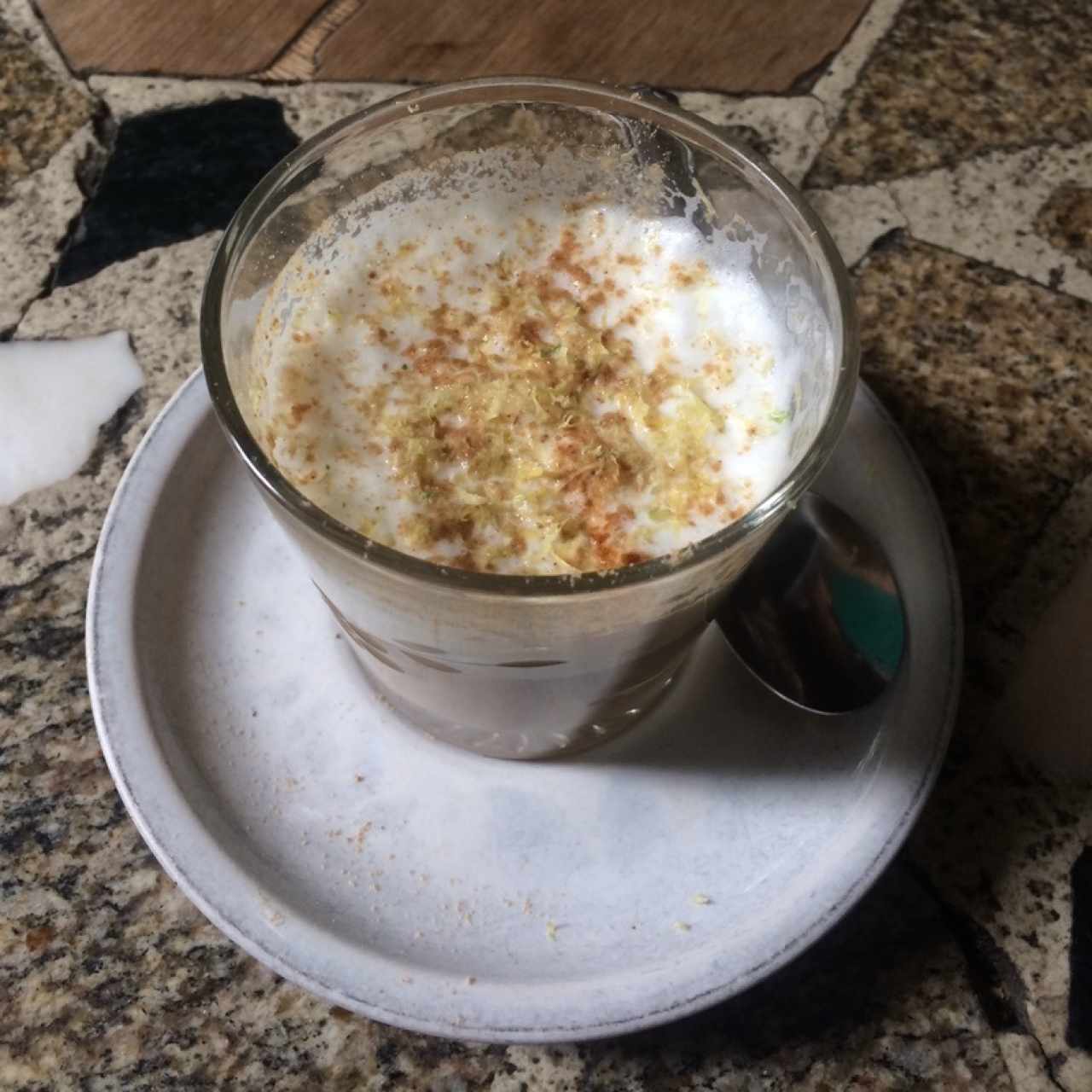 Cafe con ralladura de limon