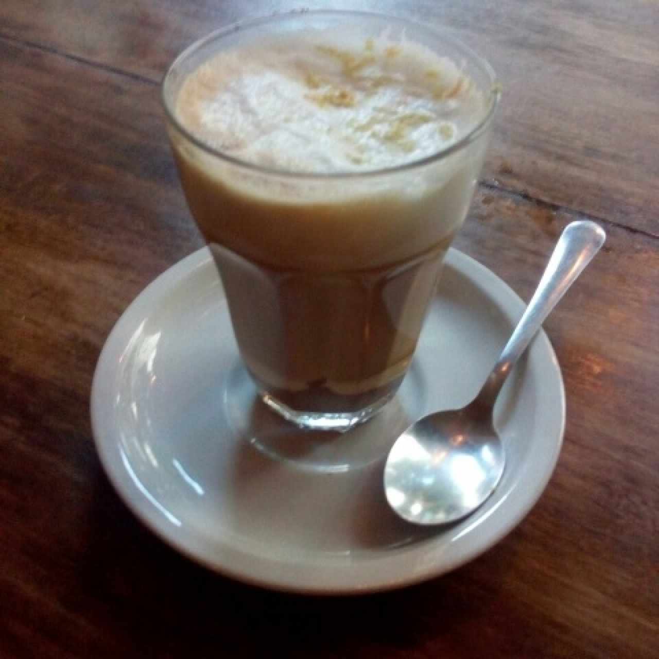 Café con Nutella y ralladura de toronja