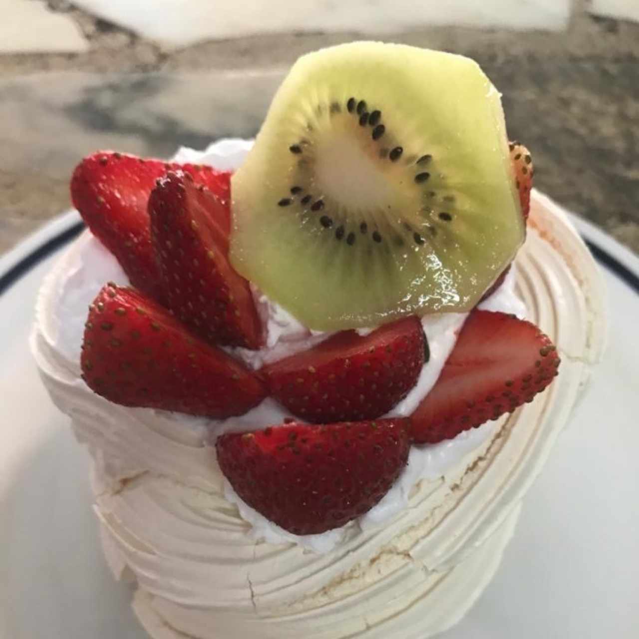 Pavlova de fresas