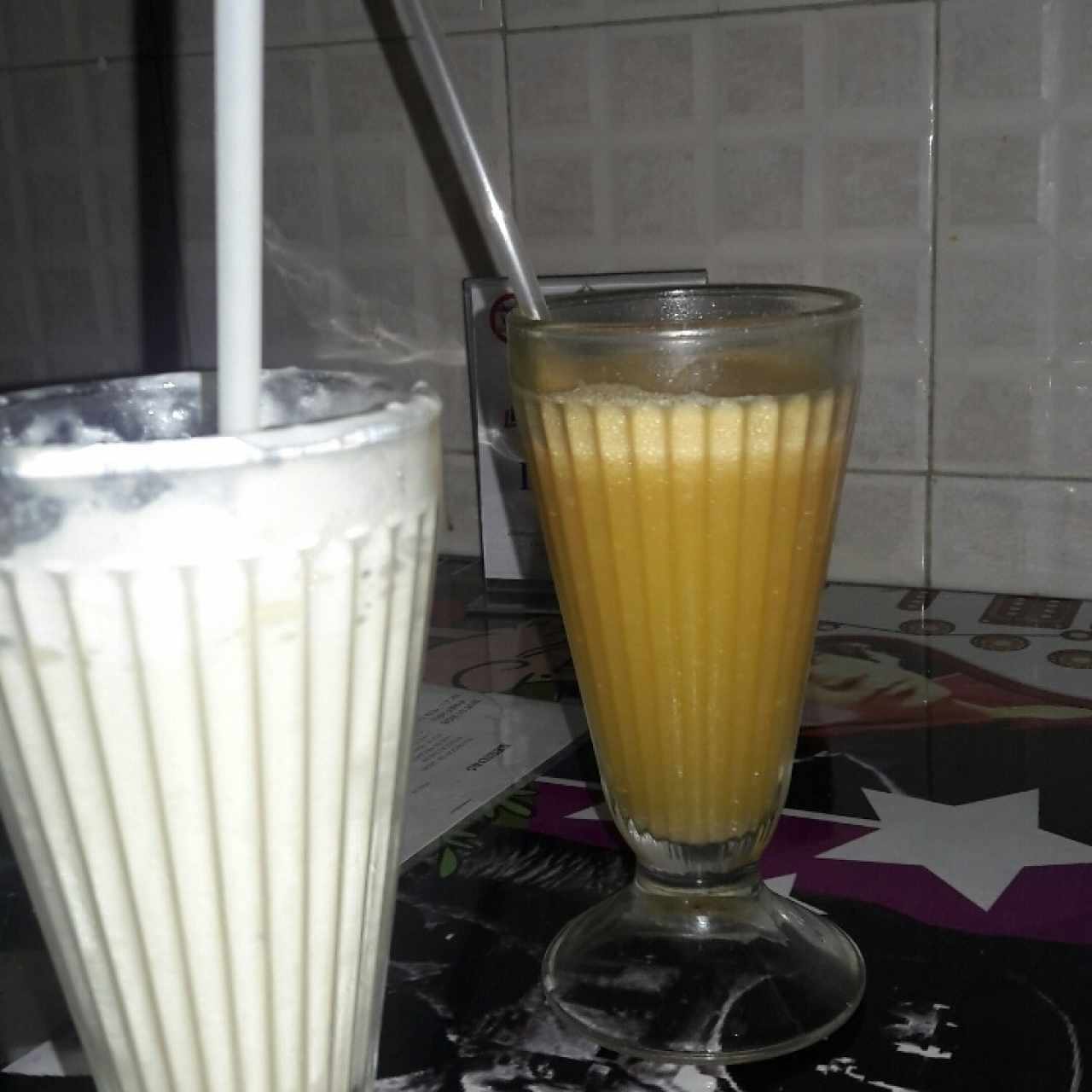 Merengada de cambur con matecado y crema