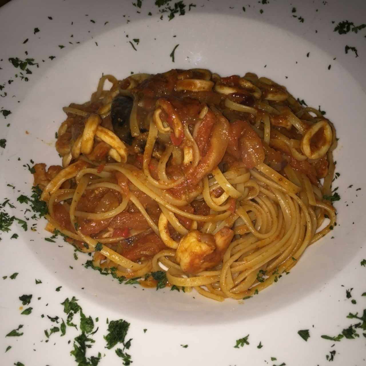 fettucini frutos de mar