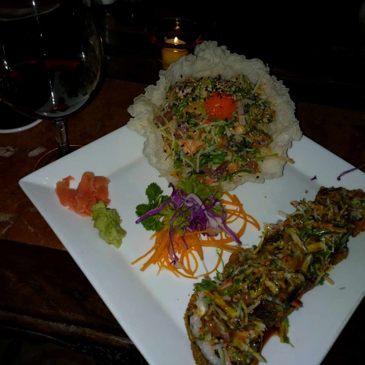 Ensalada Osaka y Roll especial de la casa!!! 