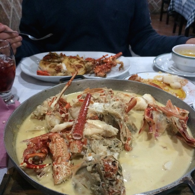 Langosta en salsa de Champagne