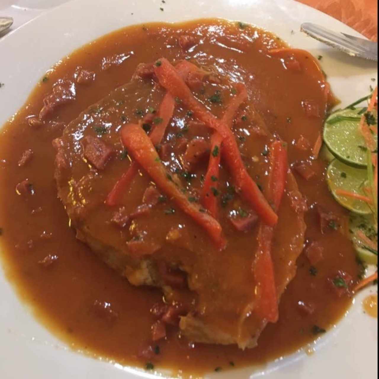 Churrasco de atun a la navarra 
