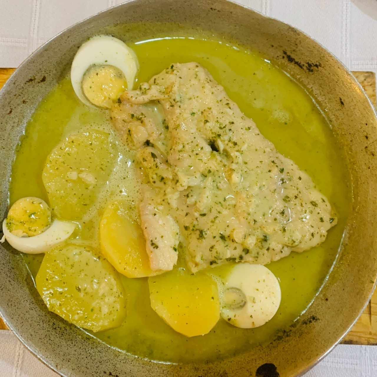 Pago en salsa verde