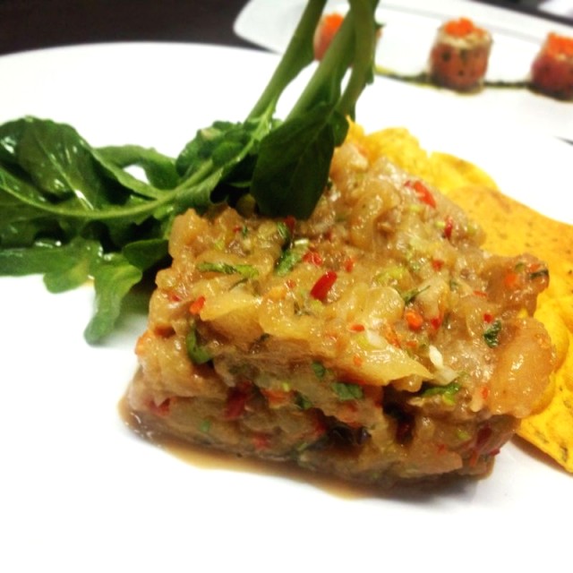 Tartar de pescado blanco