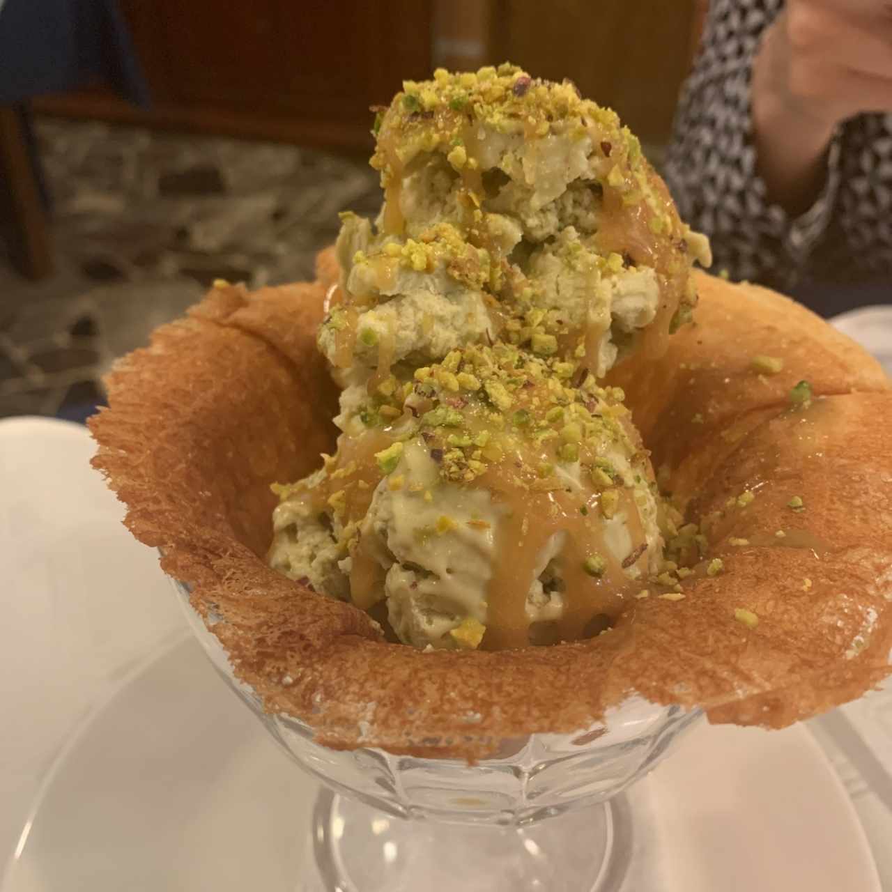helado de pistacho 