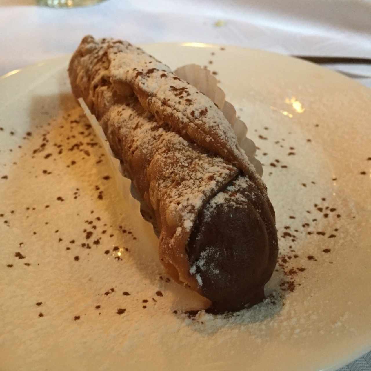 canoli de crema de avellanas