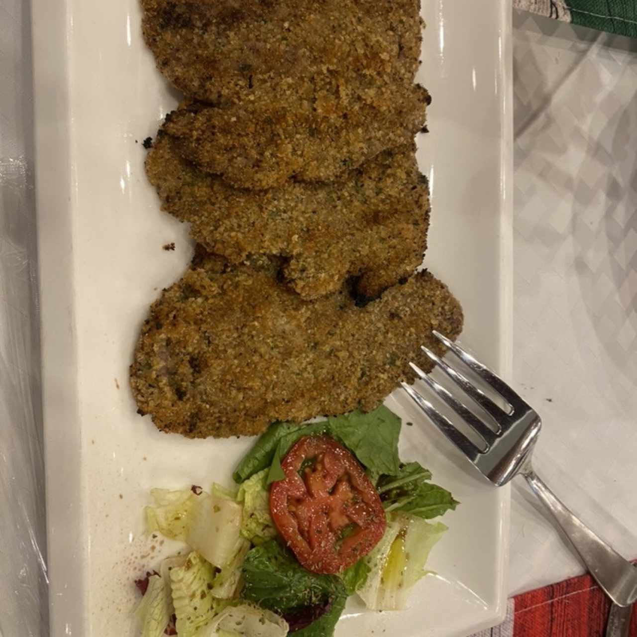 Milanesa de ternera a la parrilla