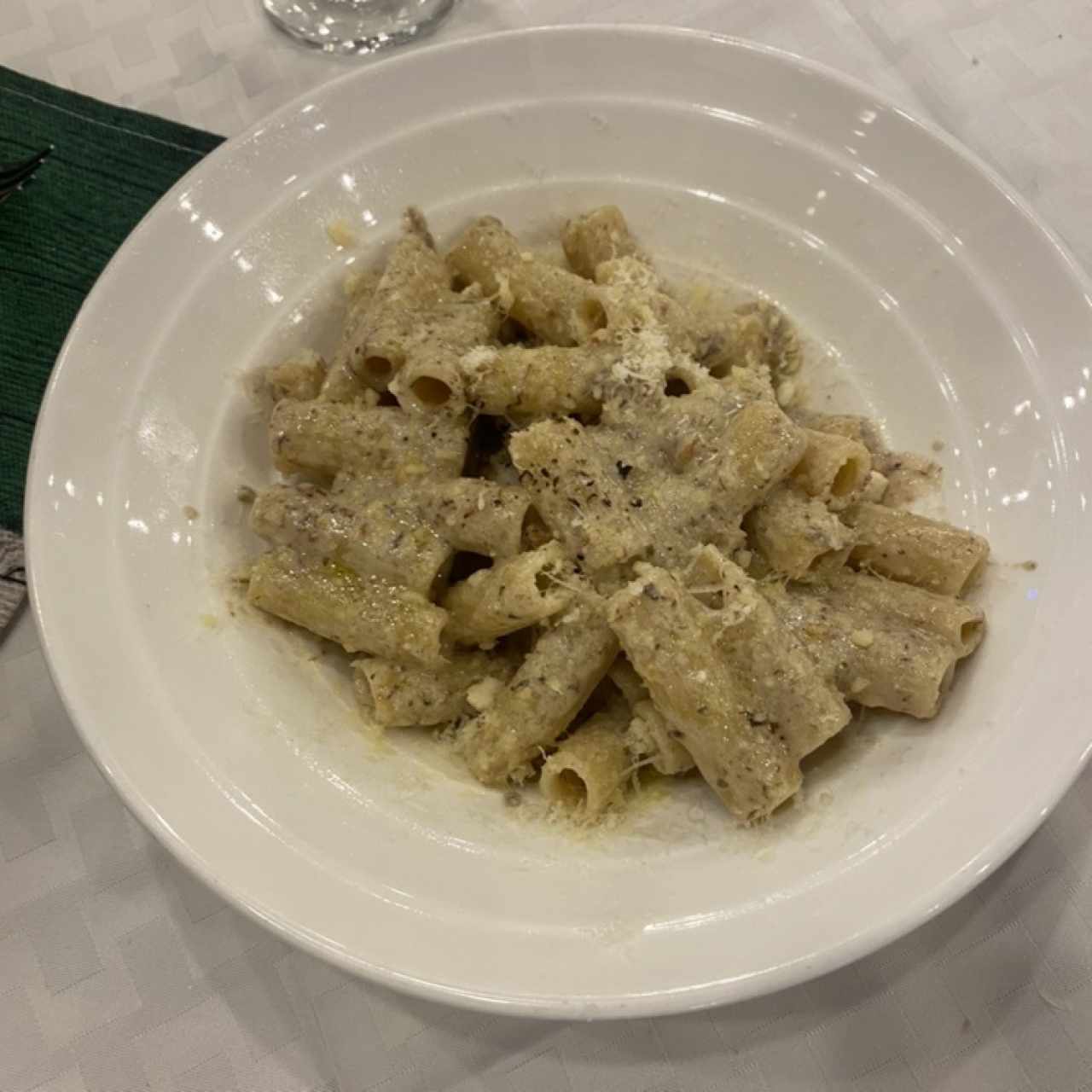Pasta queso de cabra y nueces