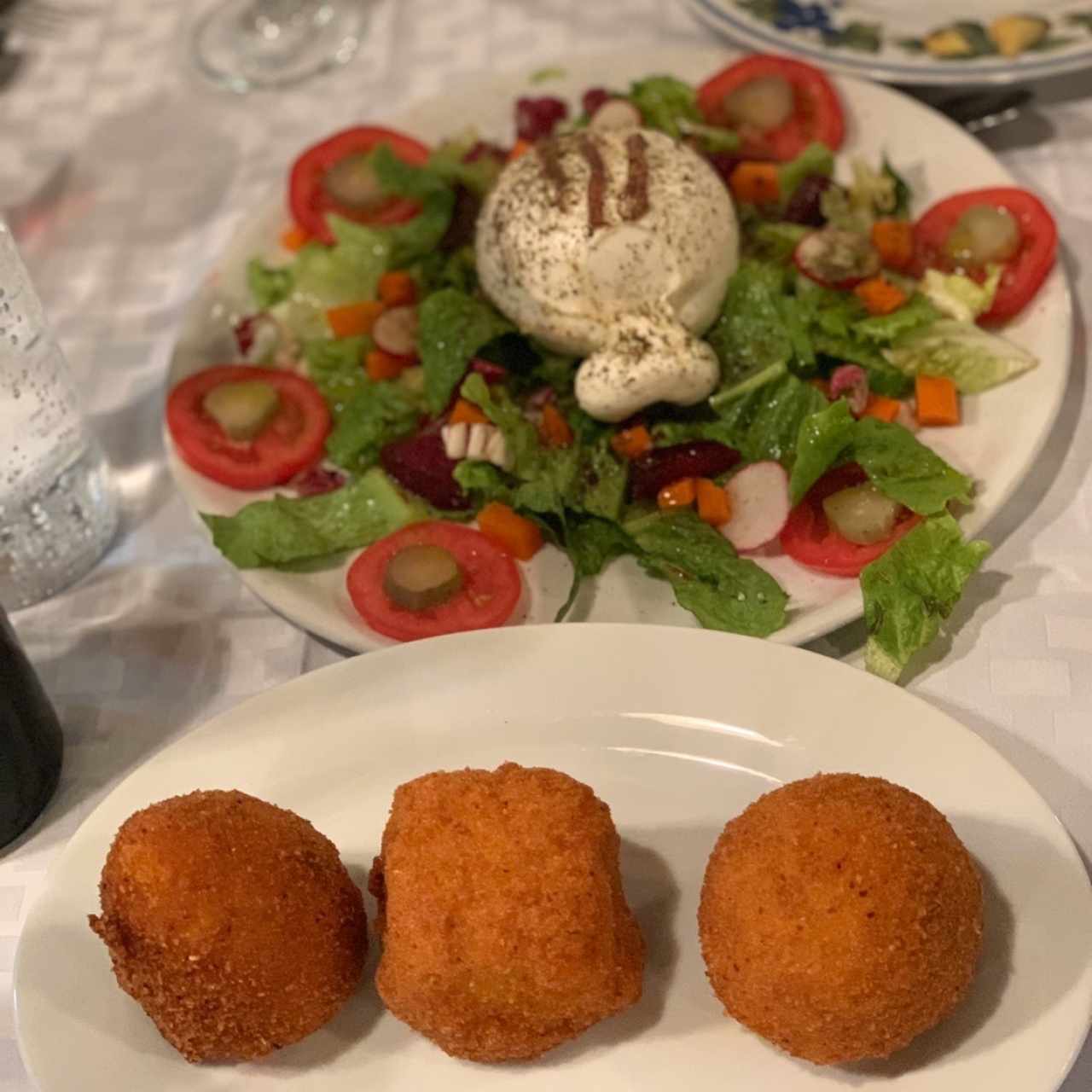 Burrata y Arancini