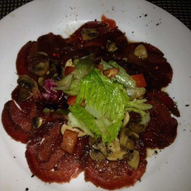 Carpaccio de avestruz