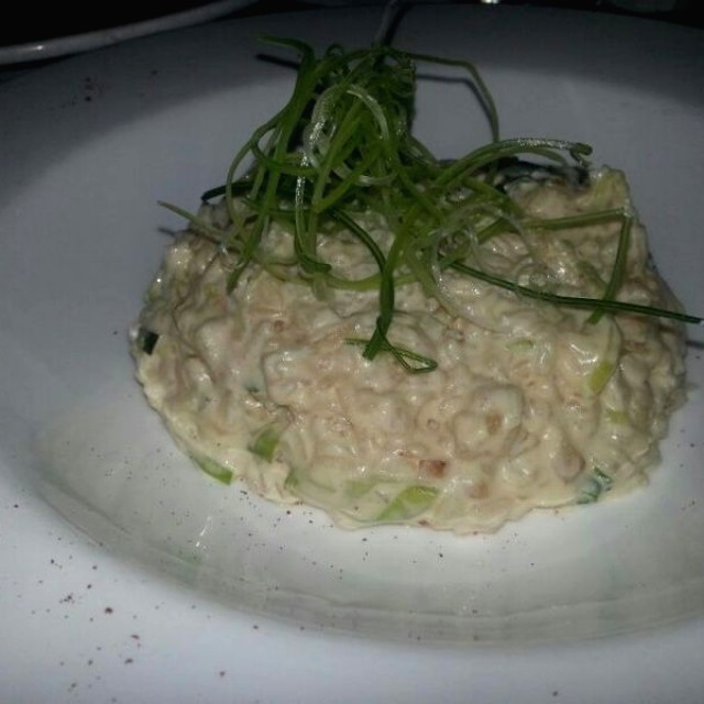 Risotto de Ajoporro y queso emmental