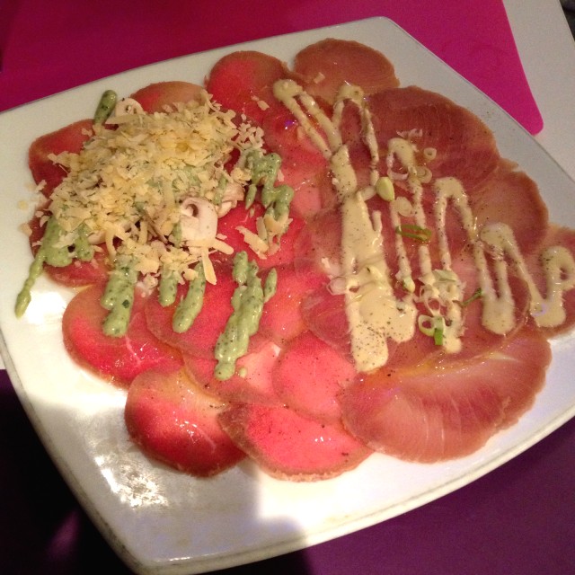 Trio (duo) de carpaccio