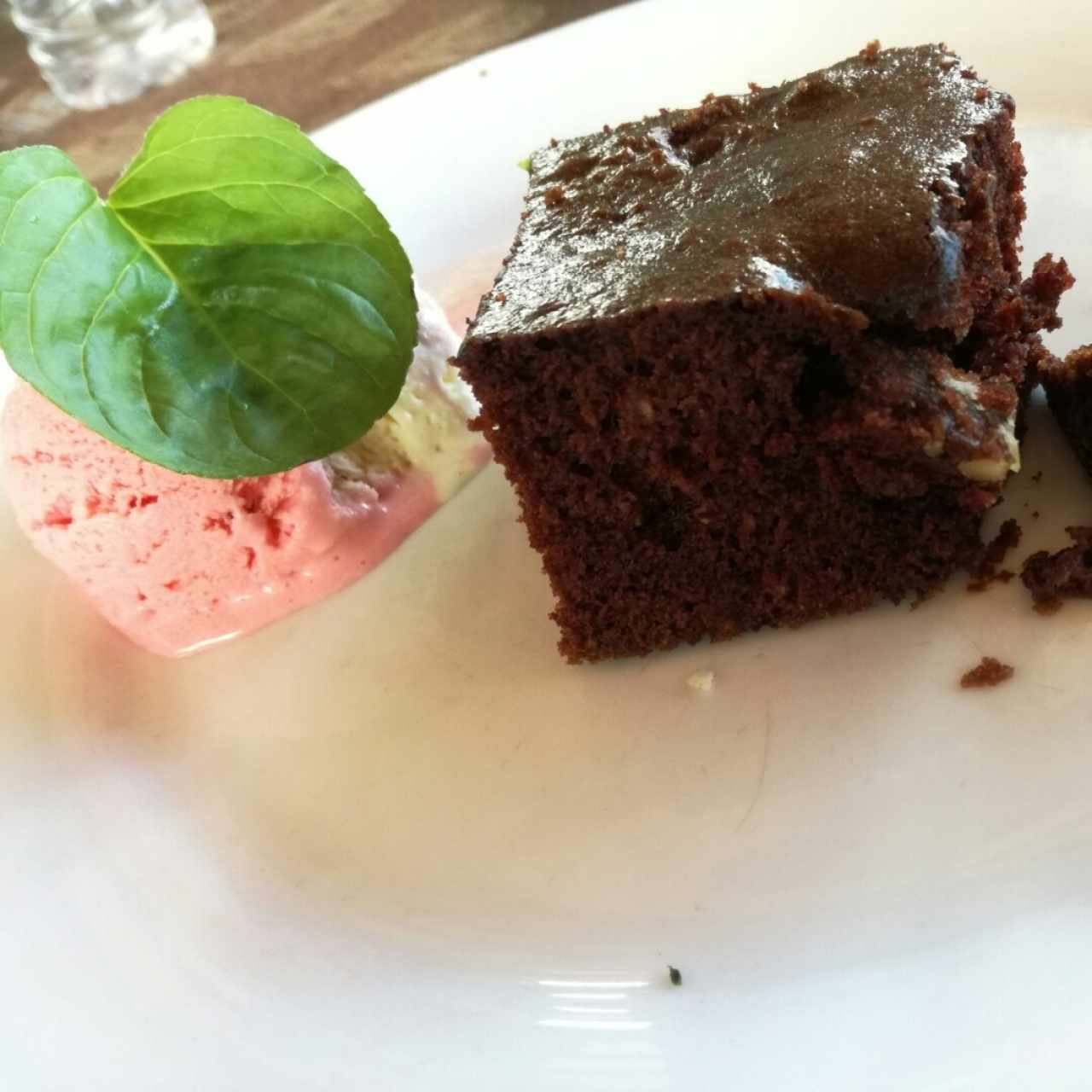 Brownie con Helado