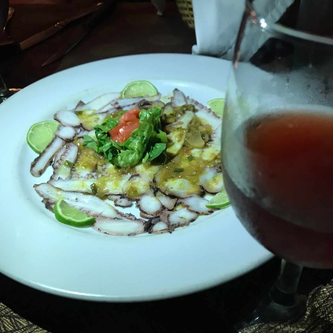 carpaccio de pulpo