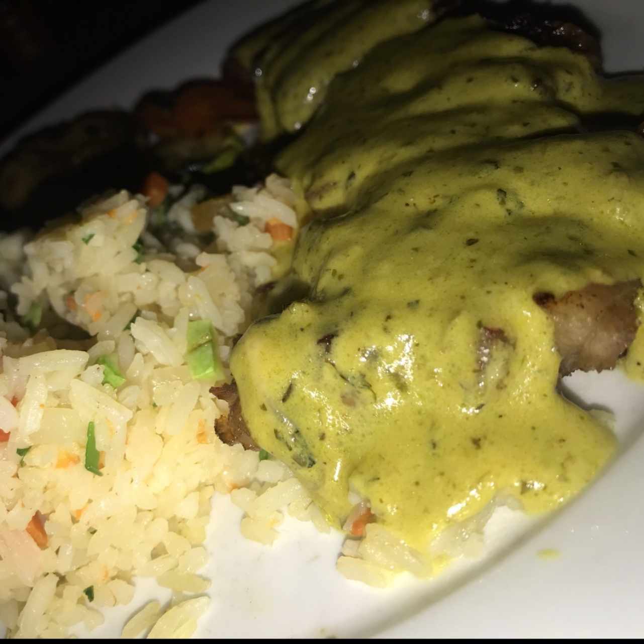 lomo de cerdo en salsa Verde 