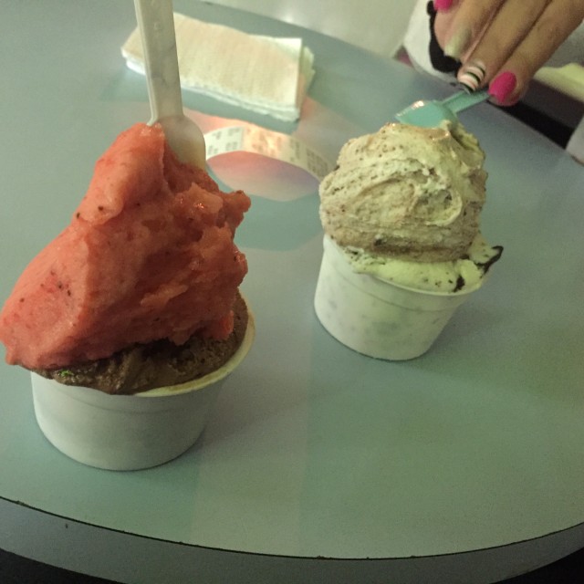 Helado de fresa