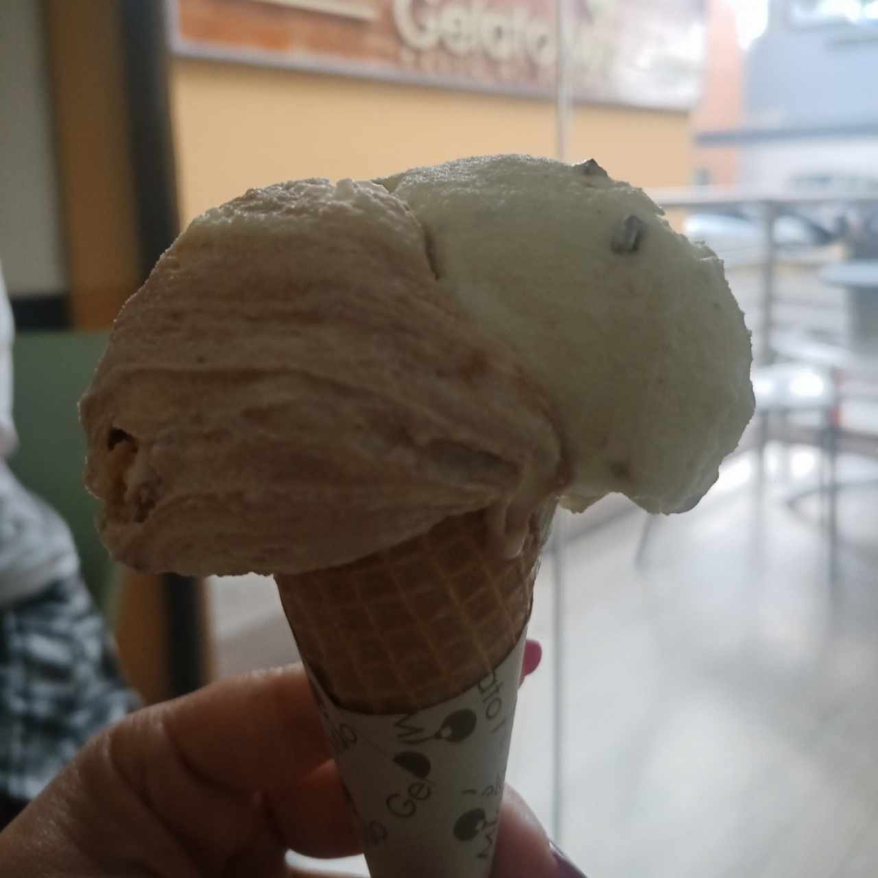 Helado sabor cookies & cream