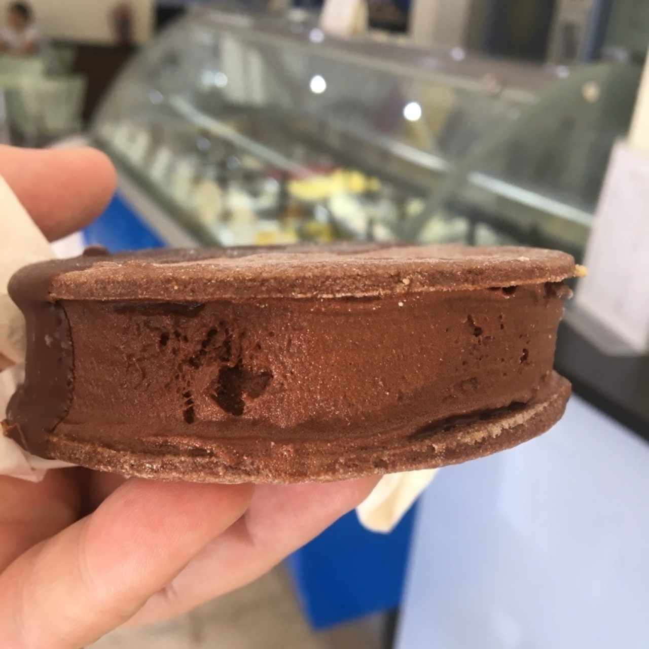 wafle de helado