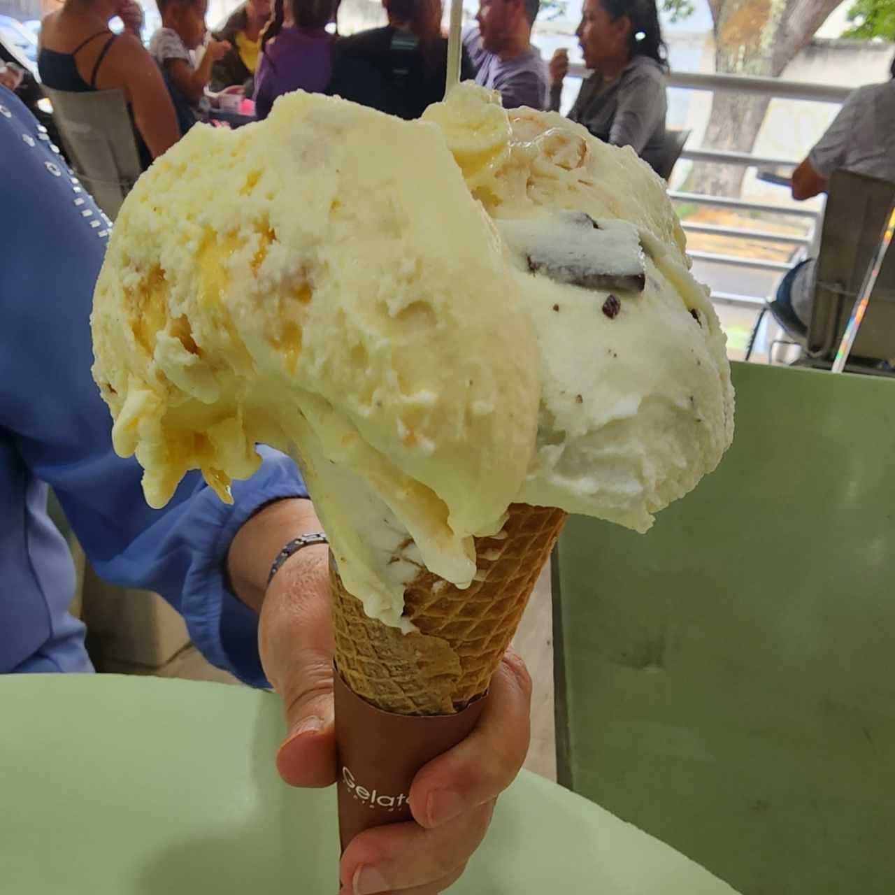 Milhoja + stracciatella + cheesecake