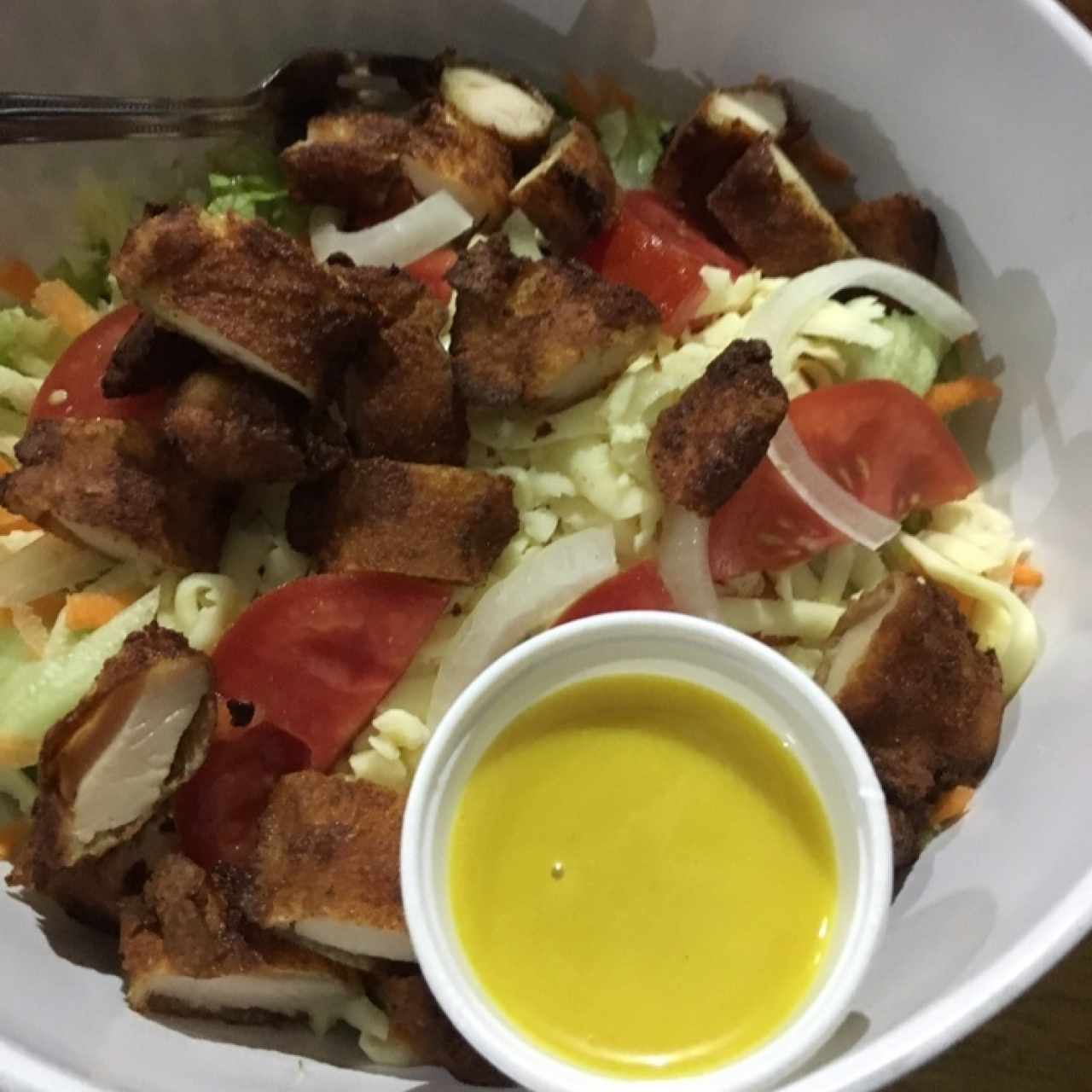 Ensalada pollo crispy