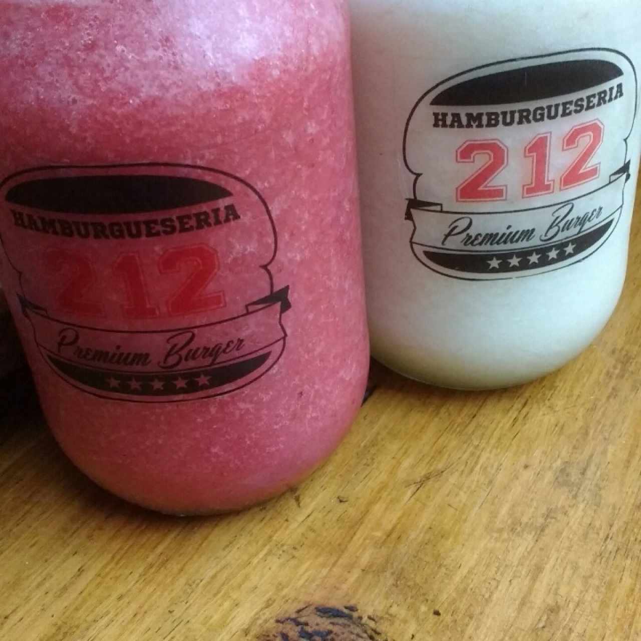 Frozen de fresa y piña