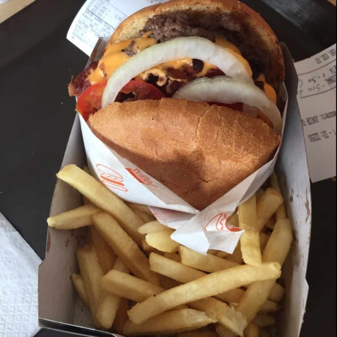 hamburguesa doble con extra de tocineta