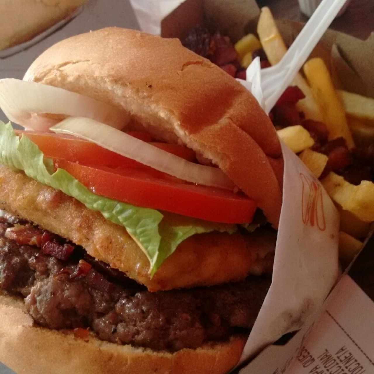 Burguer Shack con extra de tocineta 