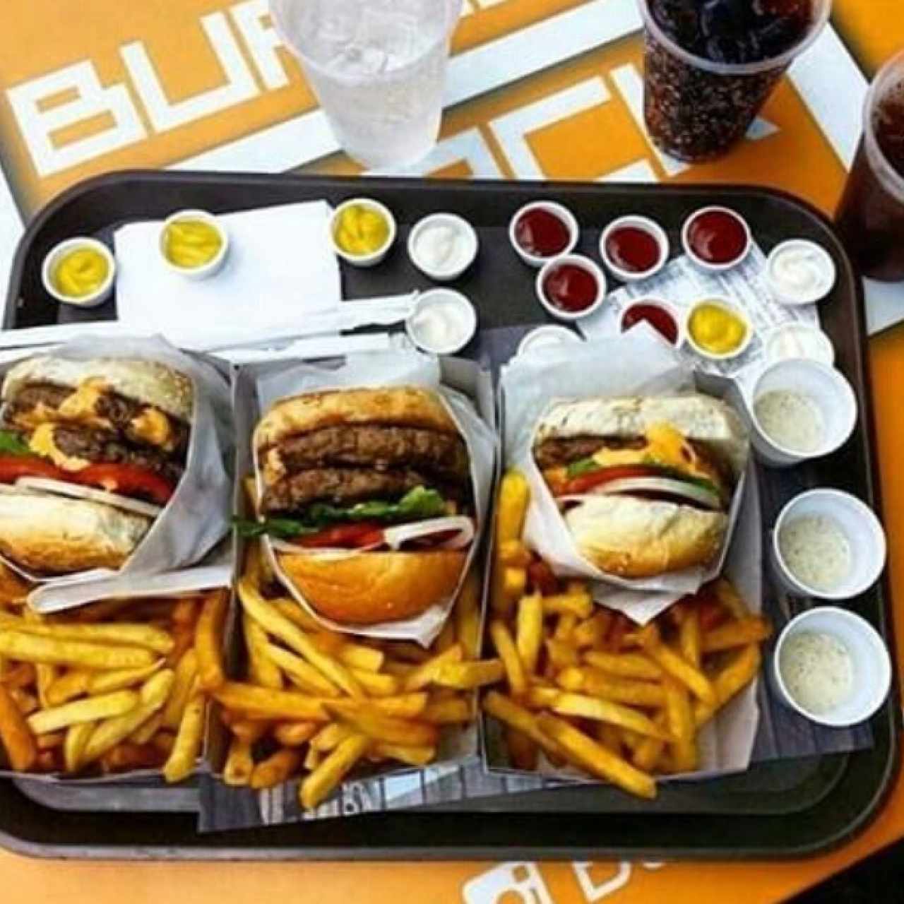 doble con shack de queso crema y cebollin