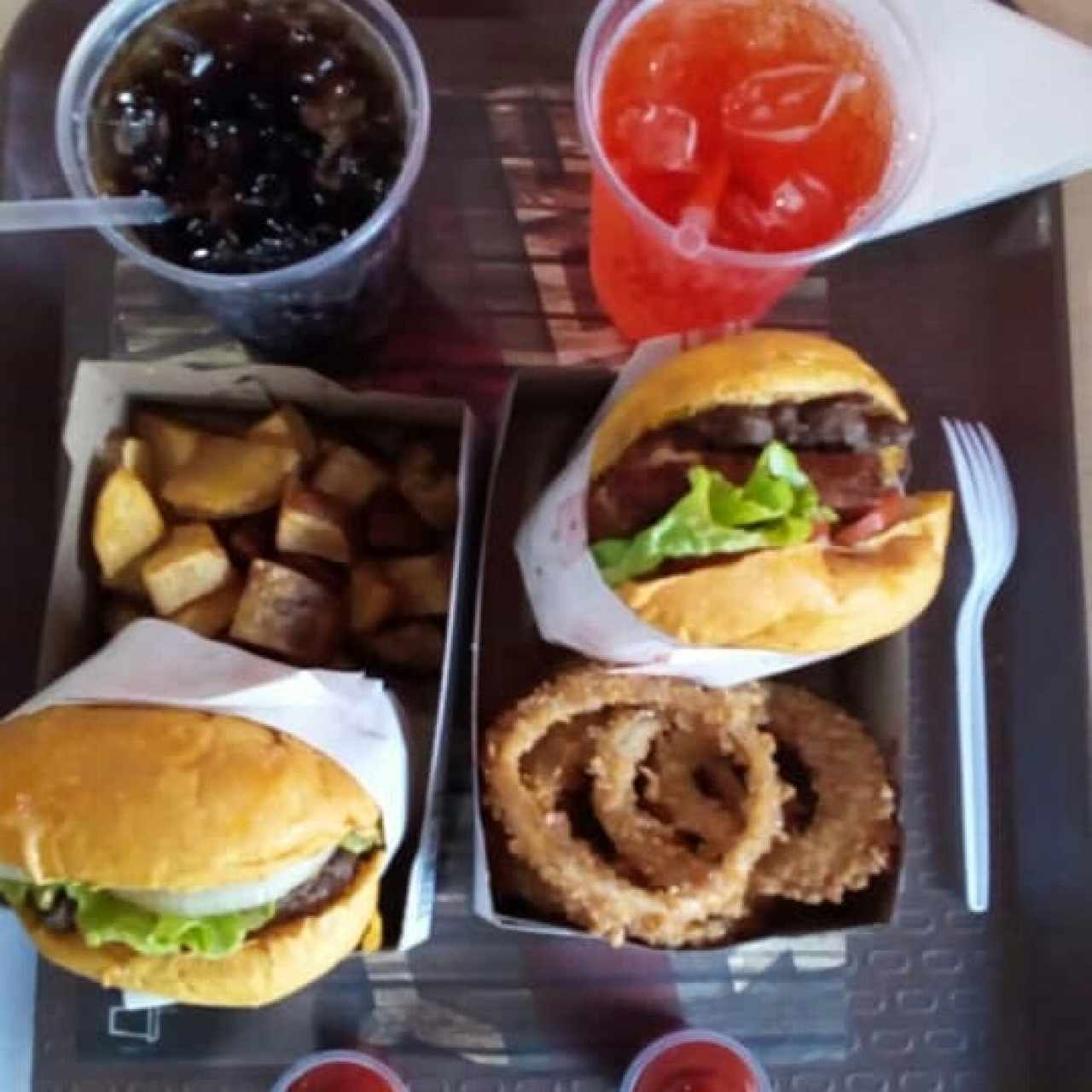 Burger Shack con queso fundido y champiñones