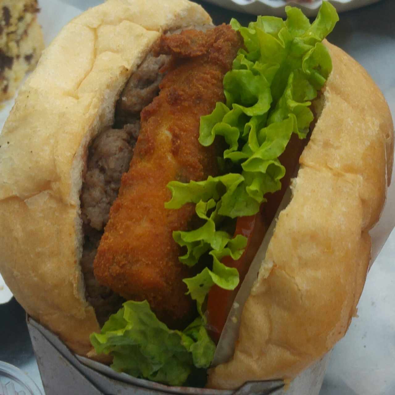 Burguer shack con disco de queso