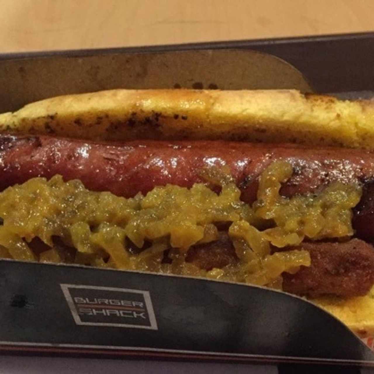 Perro Shack con shack de chistorra