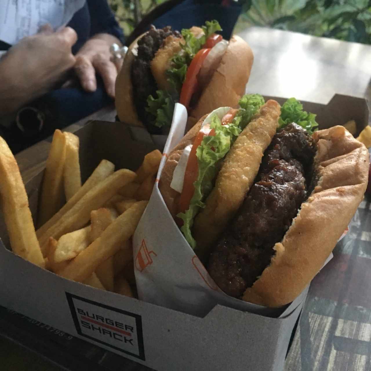 Burger shack de cebollín y queso crema 