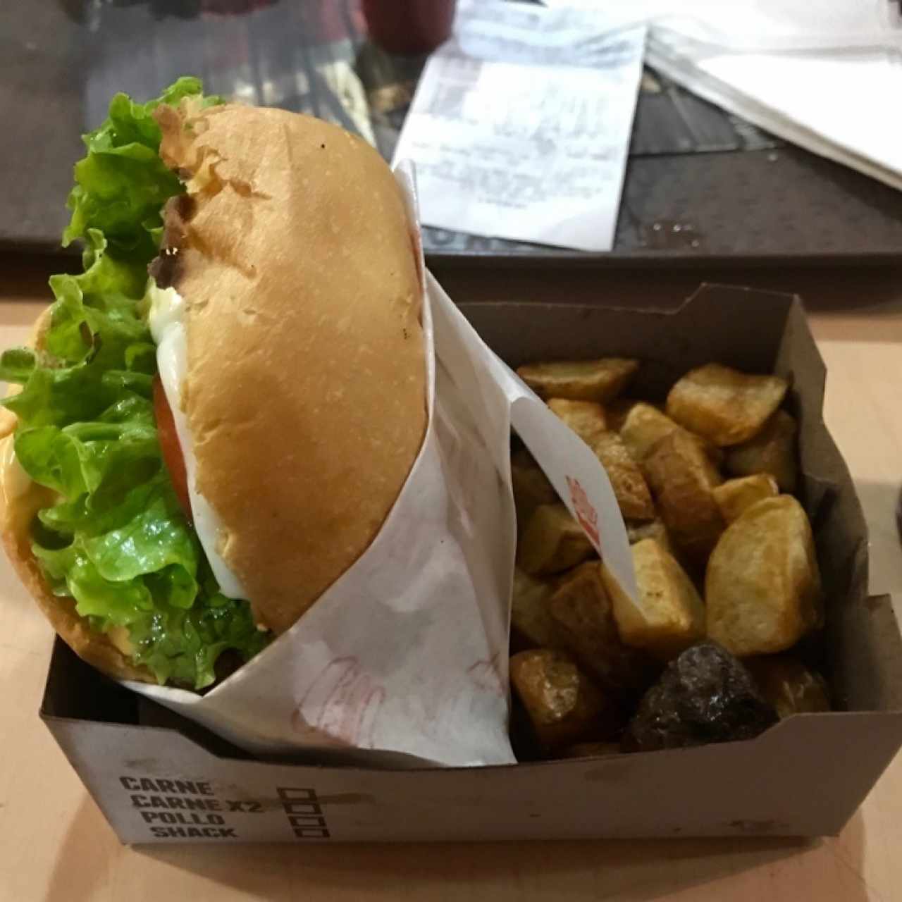 clásica con papas rusticas 