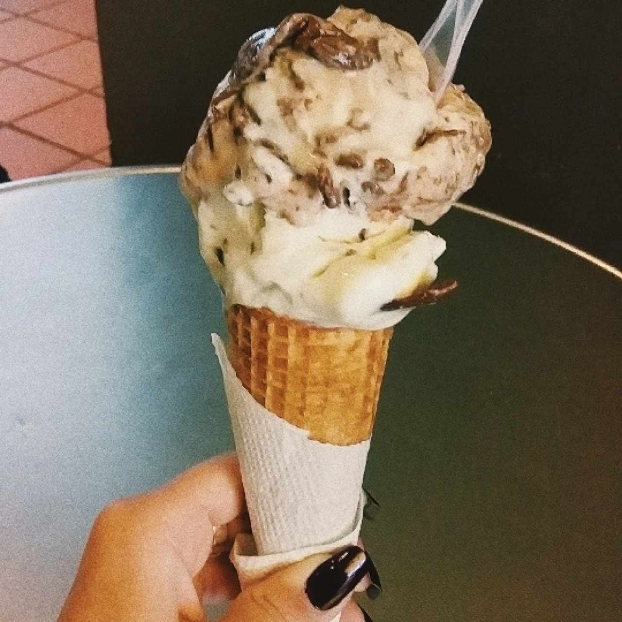 Barquilla de dos sabores 🍦😊 deliciosa!