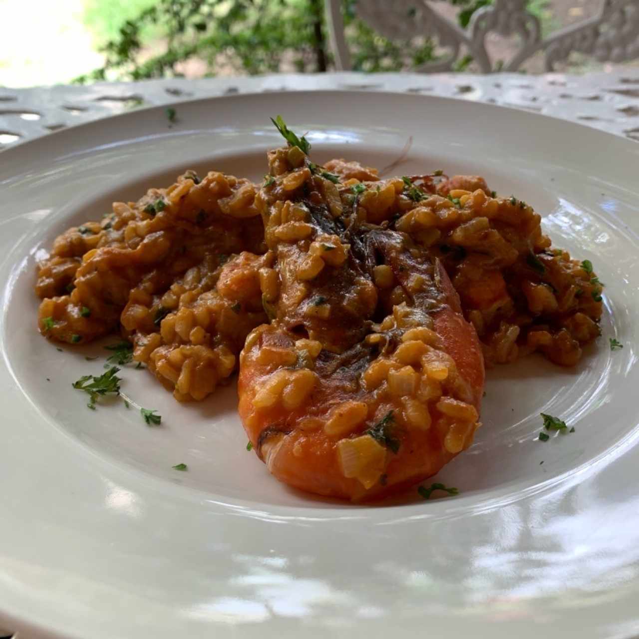 risotto de camarones