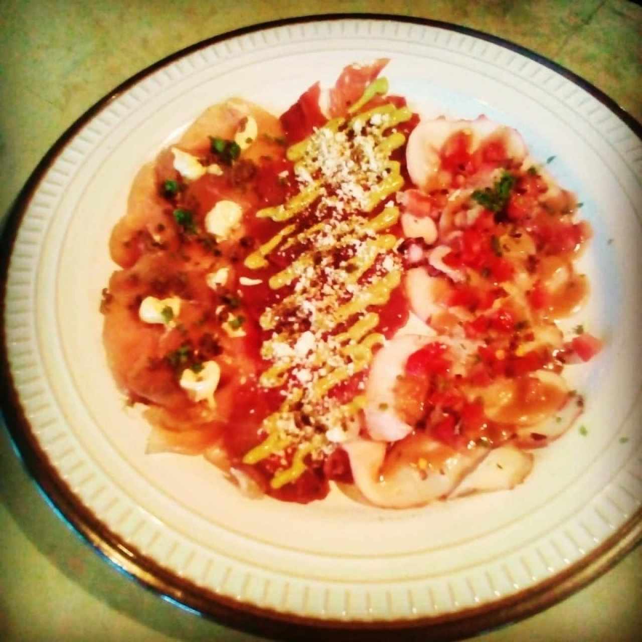 trio de carpaccio