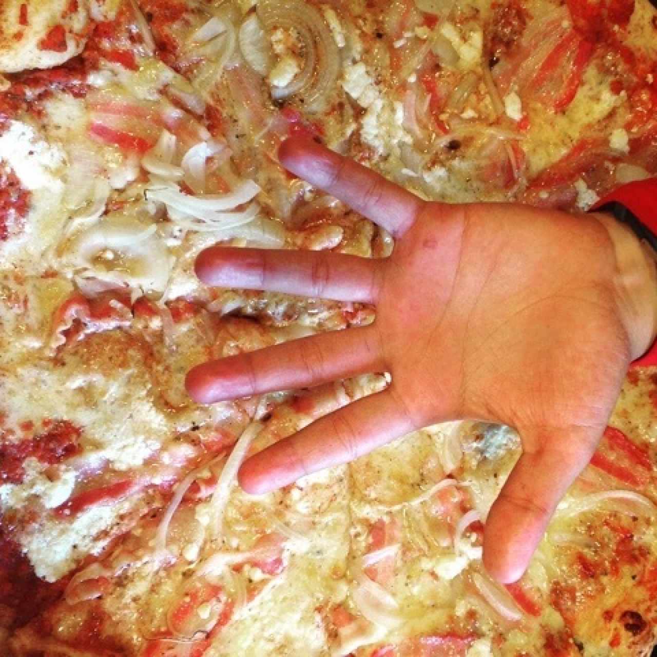 tamaño de la pizza