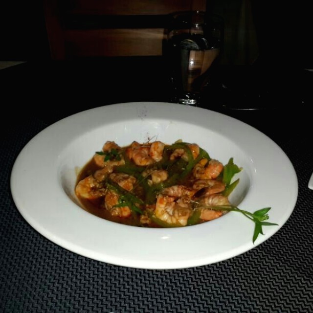 Camarones al ajillo texturizados 
