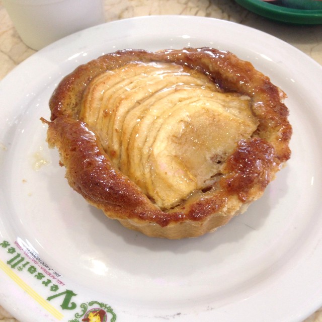 Crema de almendras y manzana