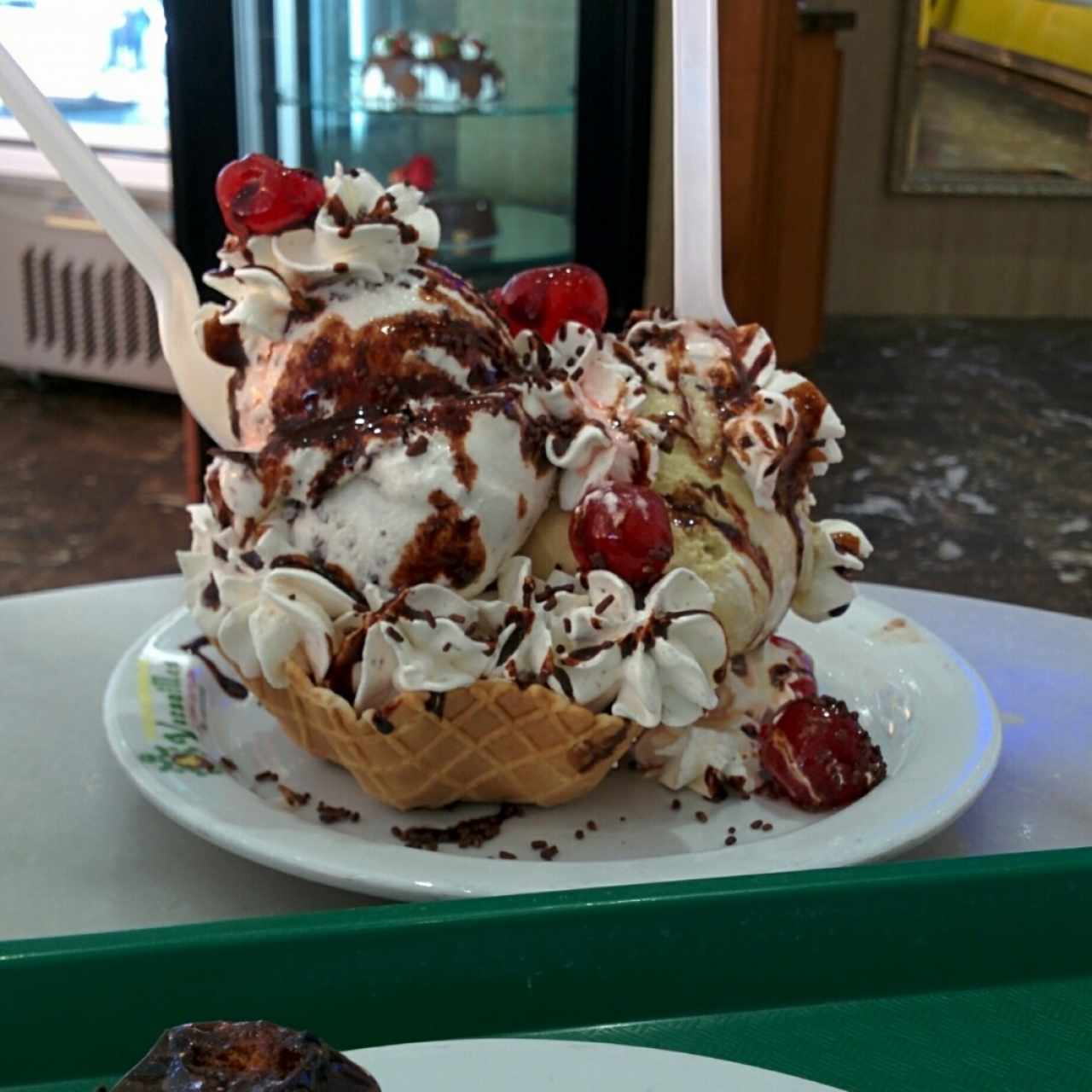 Helado de tres sabores