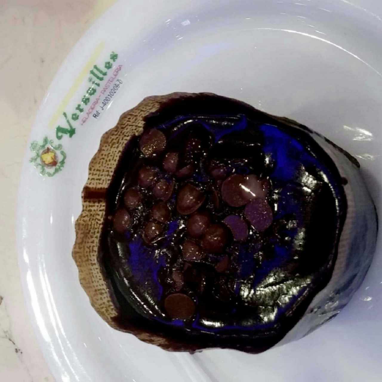 Volcán de chocolate