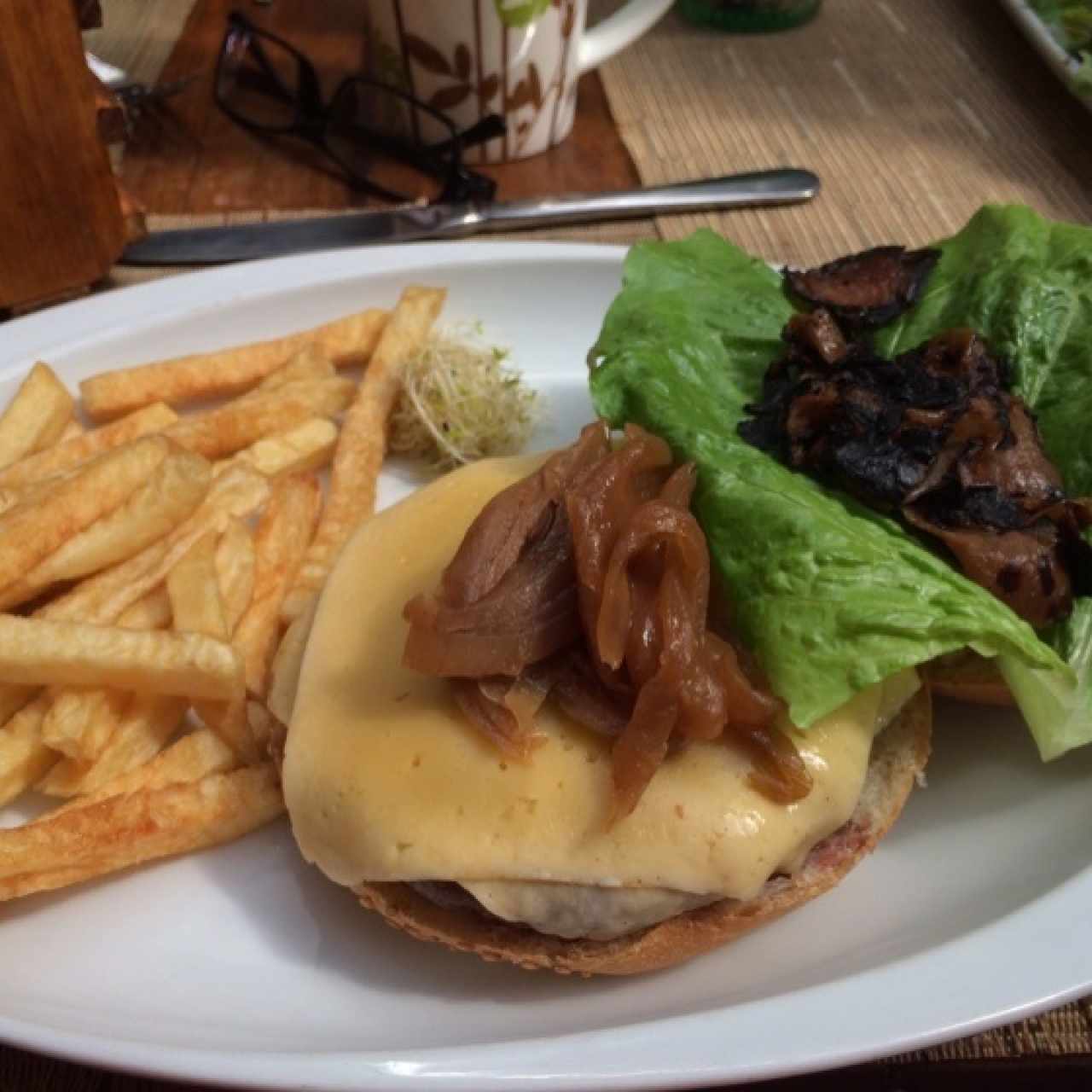 hamburguesa suiza 