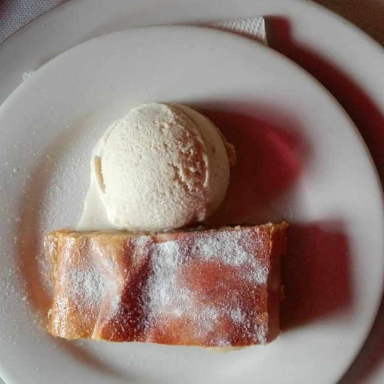 strudell con helado