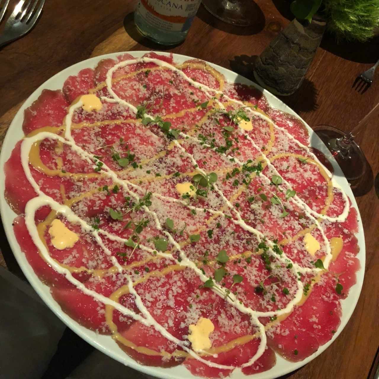 carpaccio de res