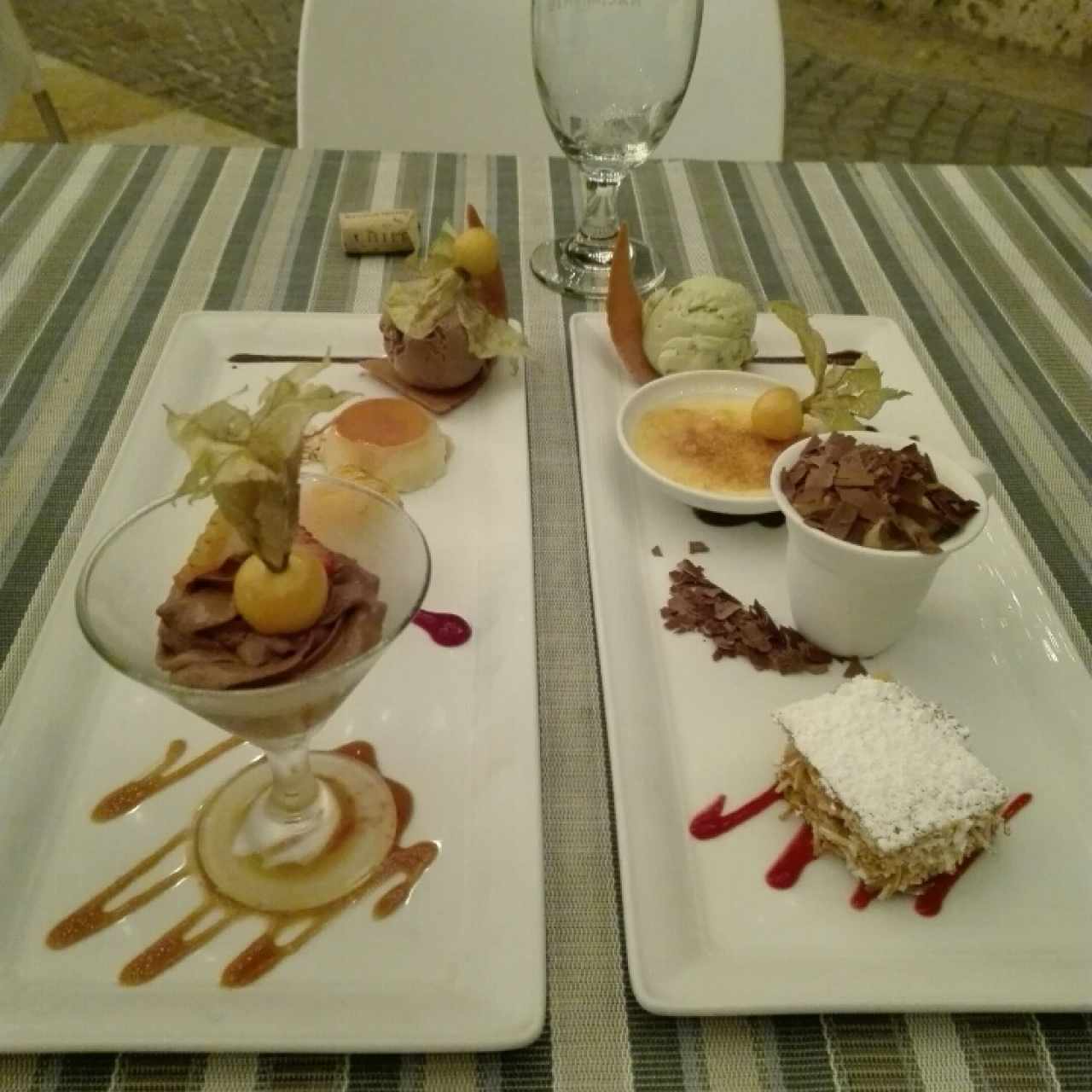 degustación de postres